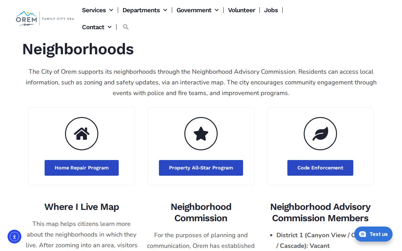 Orem neighbors neighborhood map and Where I Live