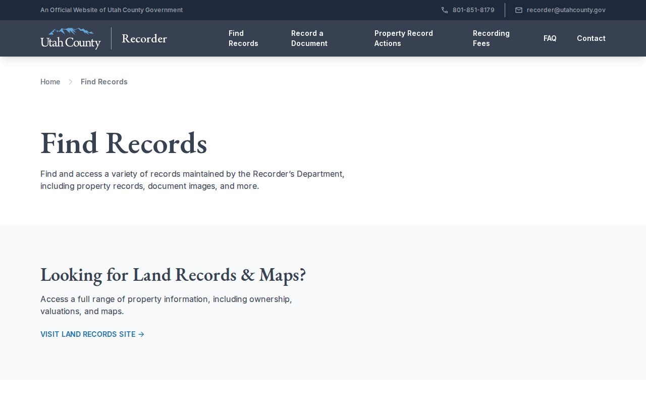Orem previous residents Utah County historical vital records