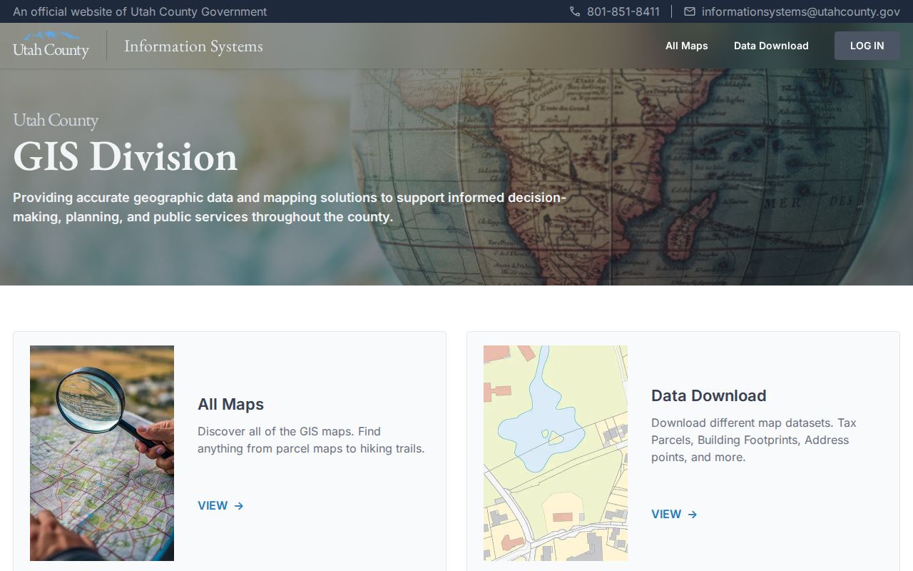 Orem street directory Utah County GIS resources